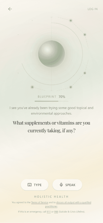Supplements question at 70%