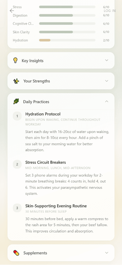 Daily practices expanded
