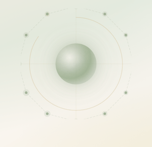 Holistic Health blueprint building — orb with progress indicator